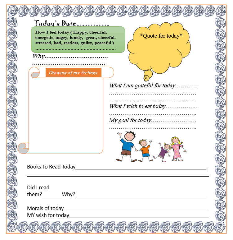 Printable Divorce Workbook for Children